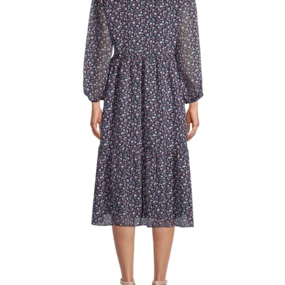 Madewell Tie-waist Midi Dress in Harvest Vine - Picture 3 of 4